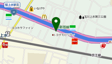 [EV]トヨタモビリティ東京(株) 高井戸桜上水店 (ネッツ東京)の地図画像