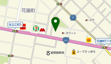 [EV]トヨタカローラ旭川(株) 留萌店の地図画像