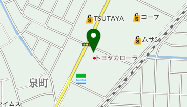 [EV]トヨタカローラ山形(株) 酒田泉町店の地図画像