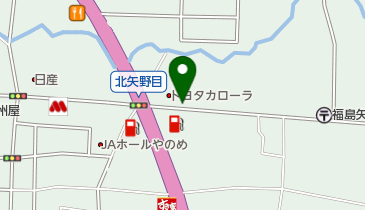 [EV]トヨタカローラ福島(株) 北福島店の地図画像
