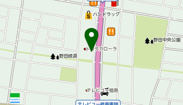 [EV]トヨタカローラ福島(株) 西中央店の地図画像