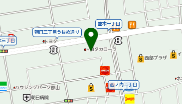 [EV]トヨタカローラ福島(株) 朝日店の地図画像