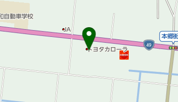 [EV]トヨタカローラ福島(株) 坂下店の地図画像