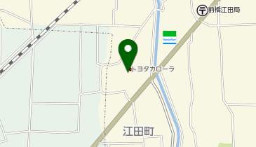 [EV]トヨタカローラ群馬(株) 前橋江田店の地図画像