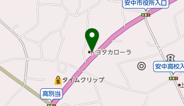 [EV]トヨタカローラ高崎(株) 安中バイパス店の地図画像
