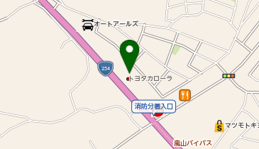 [EV]トヨタカローラ新埼玉(株) 嵐山店の地図画像