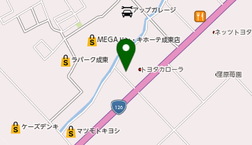 [EV]トヨタカローラ千葉(株) 成東店の地図画像