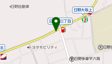 [EV]トヨタS&D西東京(株) 日野店 (西東京カローラ)の地図画像