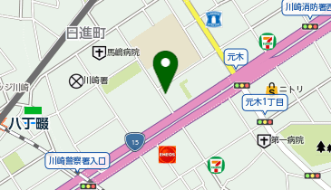 [EV]ウエインズトヨタ神奈川(株) 川崎日進店 (カローラ神奈川)の地図画像