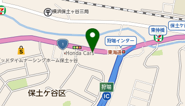 [EV]ウエインズトヨタ神奈川(株) 狩場インター店 (カローラ神奈川)の地図画像