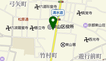 [EV]京都市 東山区役所の地図画像