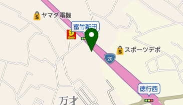 [EV]トヨタカローラ山梨(株) 甲府本店の地図画像
