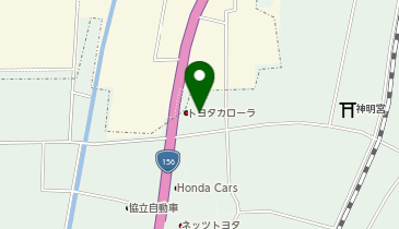 [EV]トヨタカローラ富山(株) 砺波店の地図画像