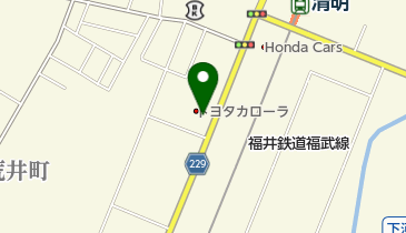 [EV]トヨタカローラ福井(株) 福井店の地図画像