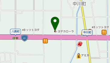 [EV]トヨタカローラネッツ岐阜(株) カローラ大垣北店の地図画像