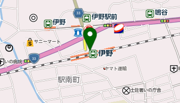 伊野駅公衆トイレの地図画像