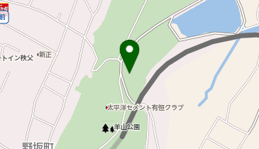 羊山公園観光公衆トイレの地図画像