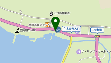 湖畔園地公衆トイレの地図画像