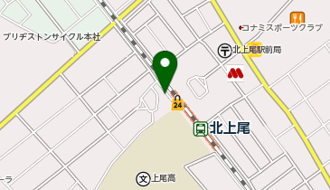 北上尾駅西口トイレの地図画像