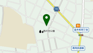 西の台公園便所の地図画像