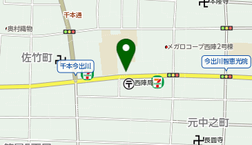 京都市西陣公衆トイレの地図画像