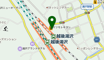 越後湯沢駅東口トイレの地図画像