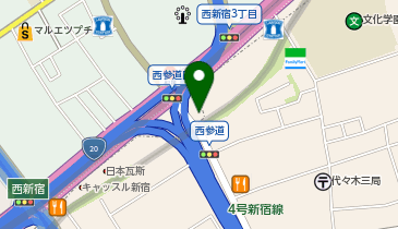 区立西参道公衆便所の地図画像