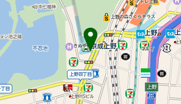 西郷銅像下公衆トイレの地図画像