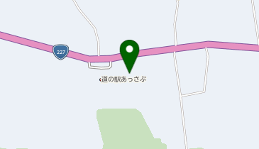 道の駅あっさぶ トイレの地図画像