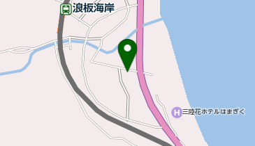 浪板海岸海水浴場施設トイレ・更衣室・シャワーの地図画像