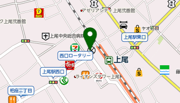 西口公衆トイレの地図画像