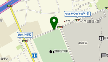世田谷公園軟式野球場B面横トイレの地図画像