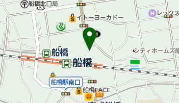 船橋駅北口市民 公衆トイレの地図画像