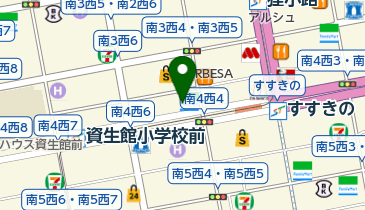 極味噌本舗 すすきの店の地図画像