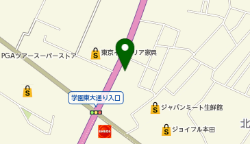 煮干しラーメン山岡家 荒川沖店の地図画像