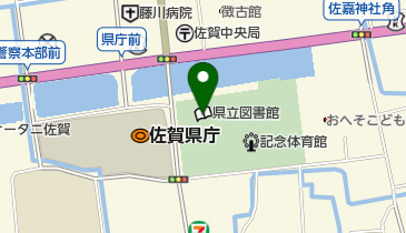 佐賀県立図書館の地図画像