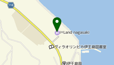長崎温泉 やすらぎ伊王島の地図画像