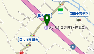 ホテル1-2-3 F&amp;B甲府の地図画像