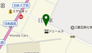 ジェームス 日永東店の地図画像