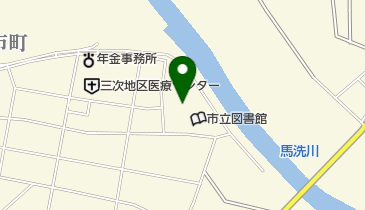 三次市福祉保健センター1階ロビーの地図画像