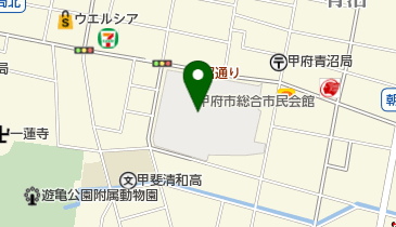 甲府市役所 甲府市総合市民会館 大会議室の地図画像