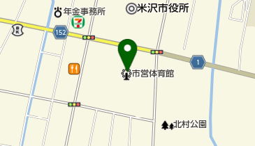 米沢市営体育館の地図画像