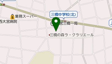 三橋の森 カフェ ボスケの地図画像