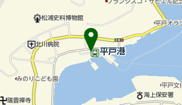 平戸市観光案内所の地図画像