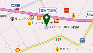 スパランド ホテル内藤の地図画像