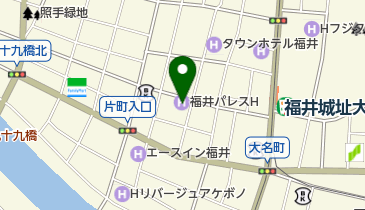 福井パレスホテルの地図画像