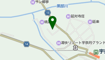 宇奈月国際ホテルの地図画像