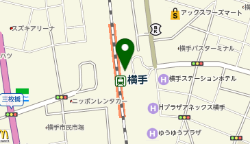 横手市横手駅東西交流施設(東口)の地図画像