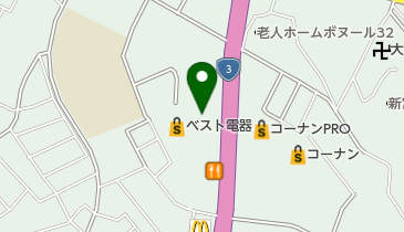 スーパーアウトレットベスト新宮店の地図画像