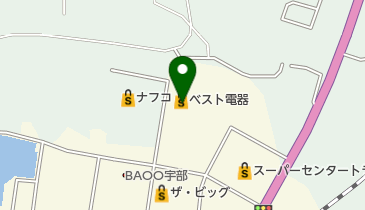 ベスト電器 宇部東店の地図画像